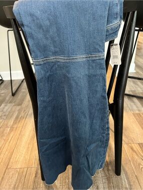 Free People Mid-Blue Wide Leg Flare Jeans